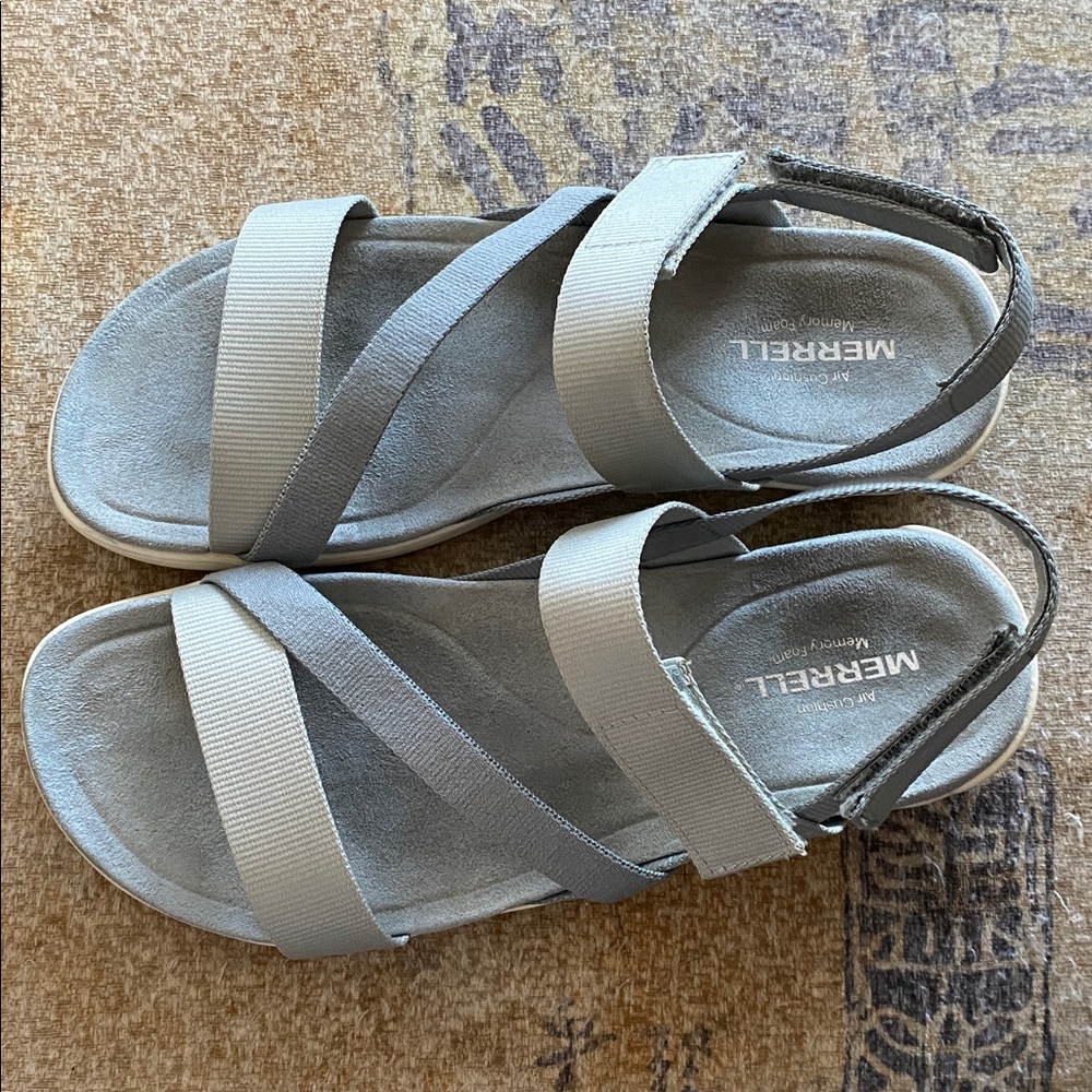 Merrell Women's Sandals in Gray size 7 Velcro closers - Picture 9 of 9